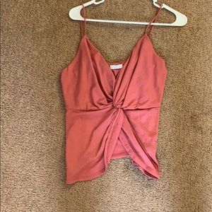 Tie front crop top